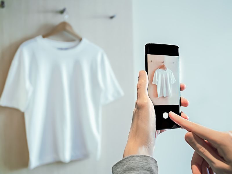 como tirar fotos de roupas para vender pela internet