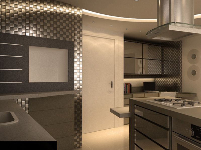 pastilha decorativa para cozinha comercial