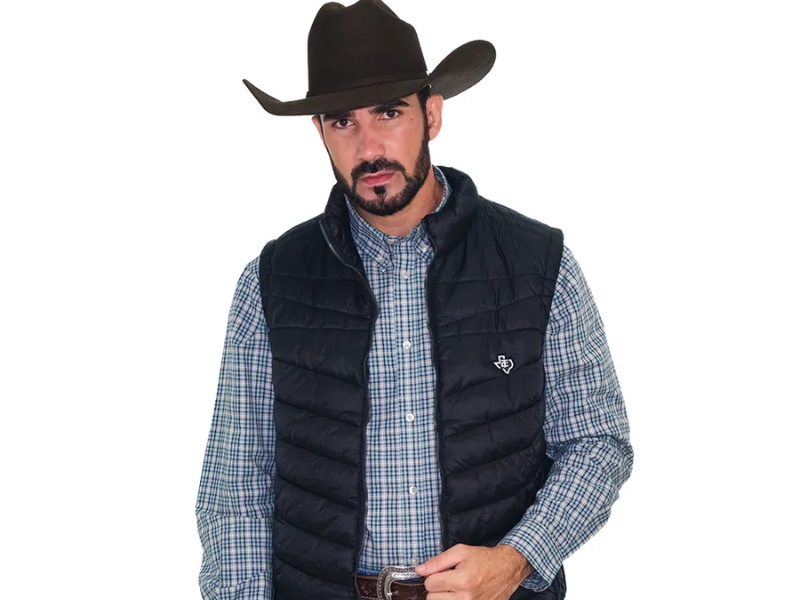 colete de frio country masculino e modelo