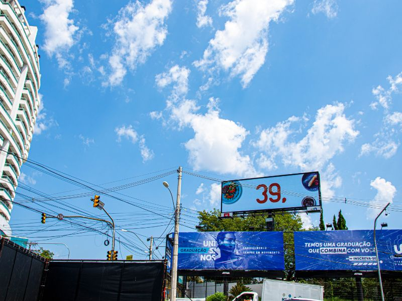 ooh publicidade painel de LED