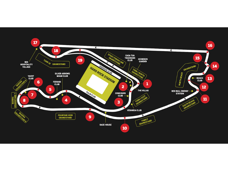 f1 miami gp map location