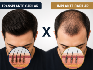 diferença entre transplante e implante capilar